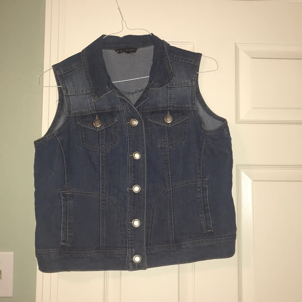 Blue jean vest